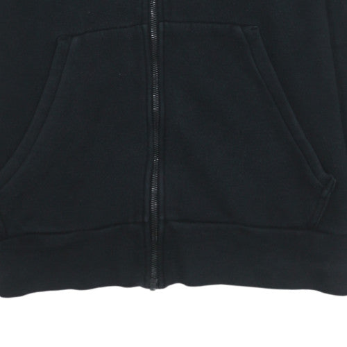 Adidas Men Black Full Zip Hoodie Size M Sports Fleece Sweatshirt