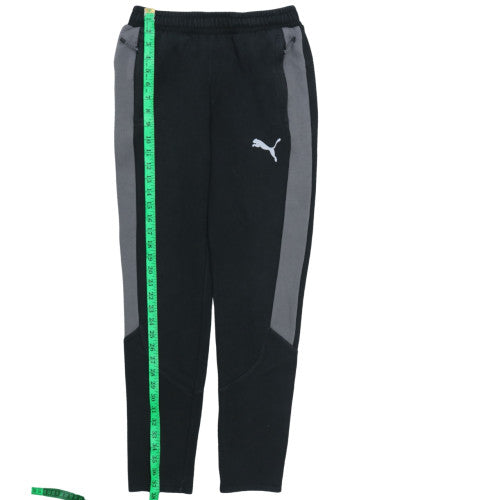 Puma Men's Black Slim Fit Jogger Trousers Size S