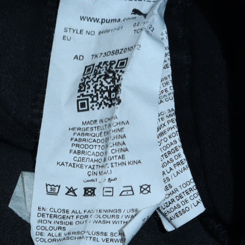 Puma Men's Black Slim Fit Jogger Trousers Size S
