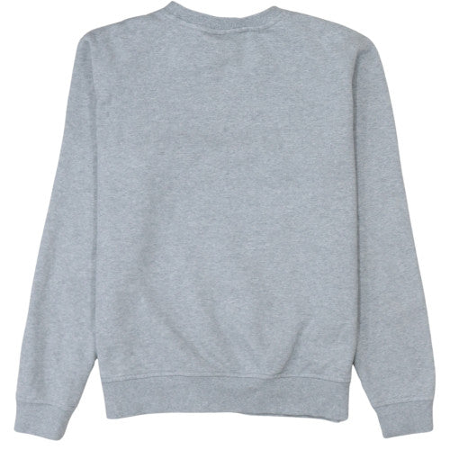 Fila Men's Grey Crew Neck Sweatshirt S Regular Fit Logo Pullover