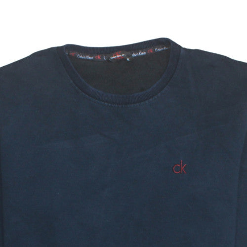 Calvin Klein Men's Blue Crew Neck Pullover Sweatshirt M