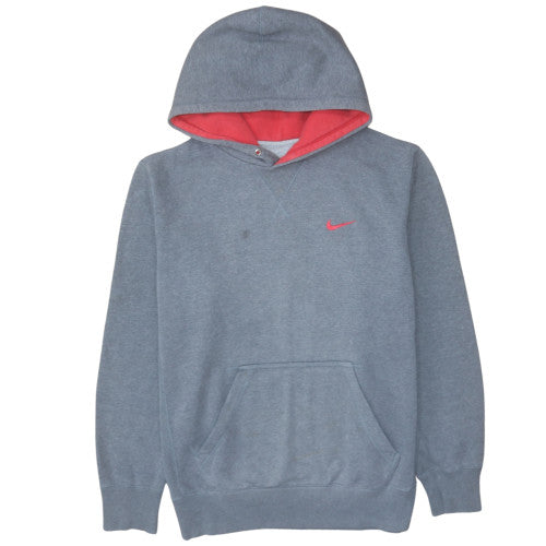 Nike Men Grey Pullover Hoodie Size M Fleece Sportswear