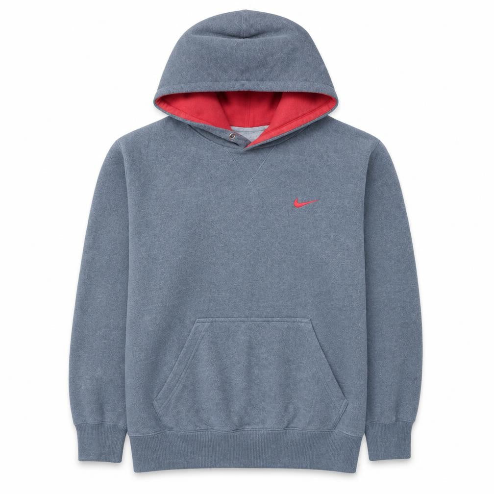 Nike Men Grey Pullover Hoodie Size M Fleece Sportswear