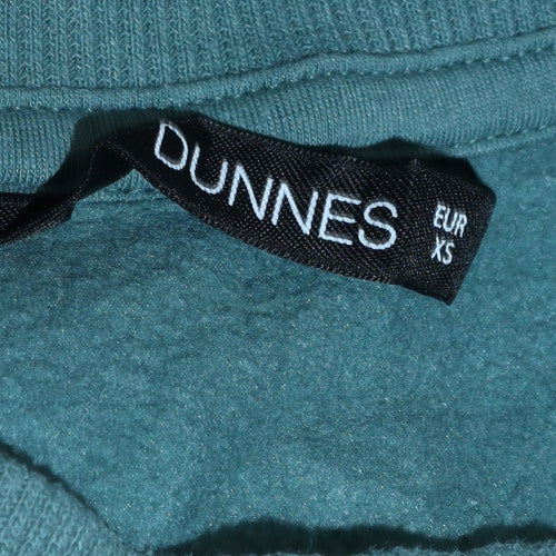 Dunnes Women’s Green Pullover Sweatshirt XS Crew Neck Casual