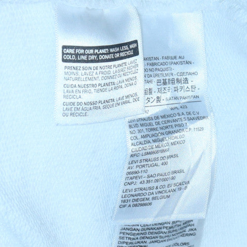 Levi’s Men White Relaxed Pullover Hoodie Size L Cotton Fleece