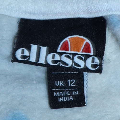 Ellesse Womens Multicoloured Tie Dye Pullover Sweatshirt UK 12