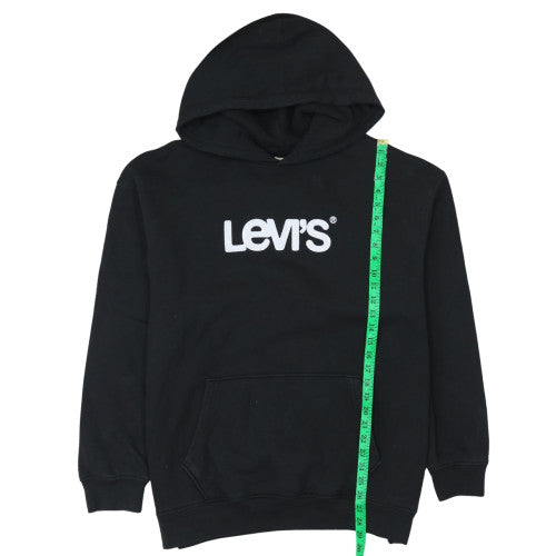 Levi's Women Black XL Relaxed Pullover Hoodie Cotton Blend