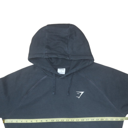 Gymshark Women's Black XL Pullover Hoodie with Logo Detail