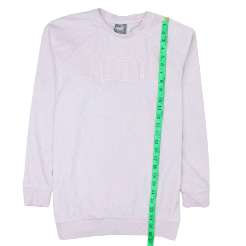 Puma Women's Pink Crew Neck Long Sleeve Pullover Sweatshirt Size 10