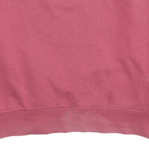 Nike Womens Pink Crew Neck Pullover Sweatshirt Size M Cotton Blend