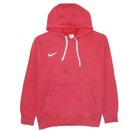 Nike Men's Red XL Pullover Hoodie with Logo and Kangaroo Pocket