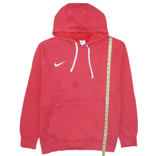 Nike Men's Red XL Pullover Hoodie with Logo and Kangaroo Pocket