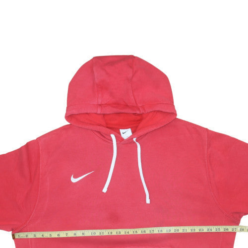 Nike Men's Red XL Pullover Hoodie with Logo and Kangaroo Pocket