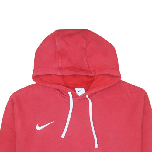 Nike Men's Red XL Pullover Hoodie with Logo and Kangaroo Pocket