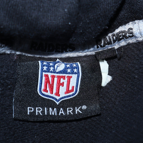 Primark NFL Raiders Black Men's Pullover Hoodie Size M