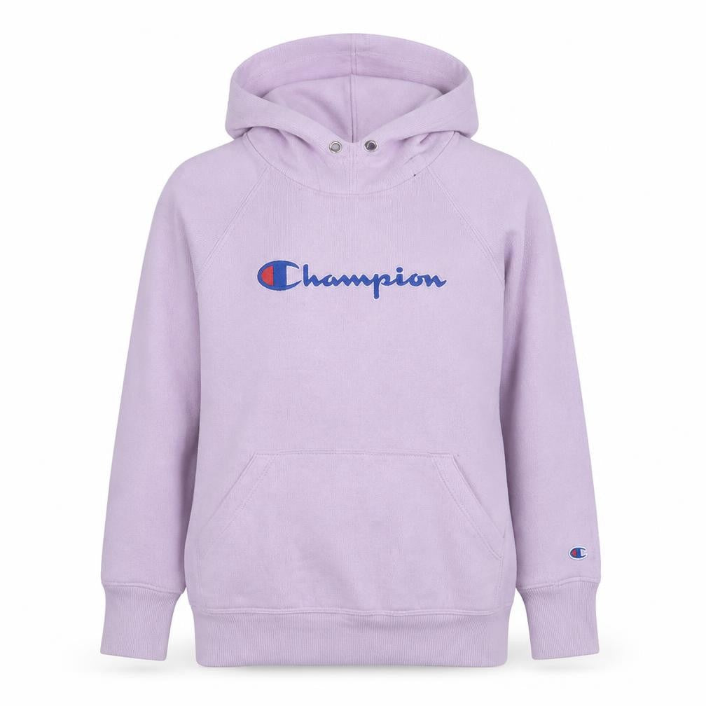 Champion Womens Pink Pullover Hoodie Small Logo Graphic Casual