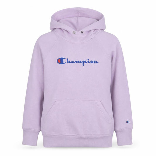 Champion Womens Pink Pullover Hoodie Small Logo Graphic Casual