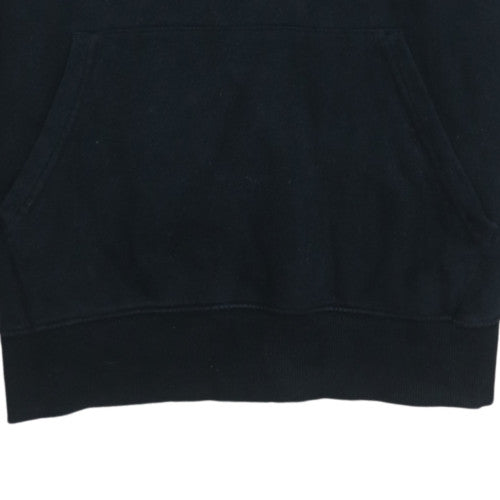 Quiksilver Men's Black Pullover Hoodie Small Logo Graphic Sweatshirt