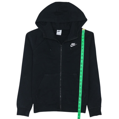 Nike Men's Black Full Zip Hoodie Small Fleece Sweatshirt