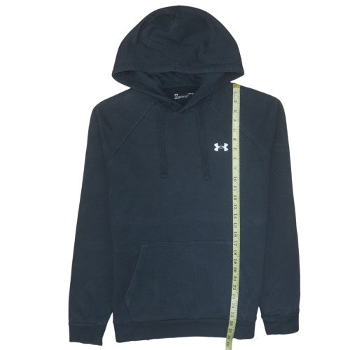 Under Armour Men’s Black Pullover Hoodie L Relaxed Fit Fleece Sweatshirt