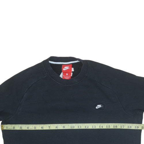 Nike Men's Black Crew Neck Pullover Sweatshirt M Regular Fit