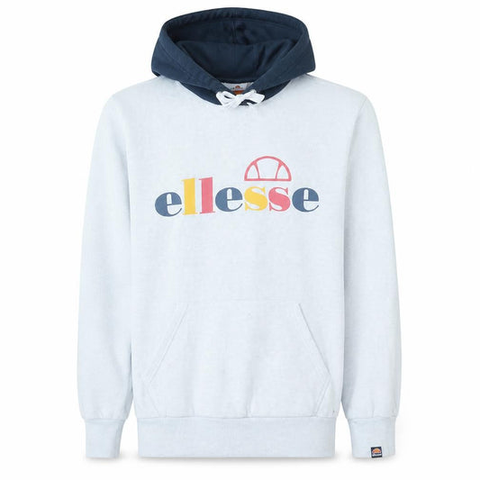 Ellesse Men's Grey Pullover Hoodie Small Logo Sportswear