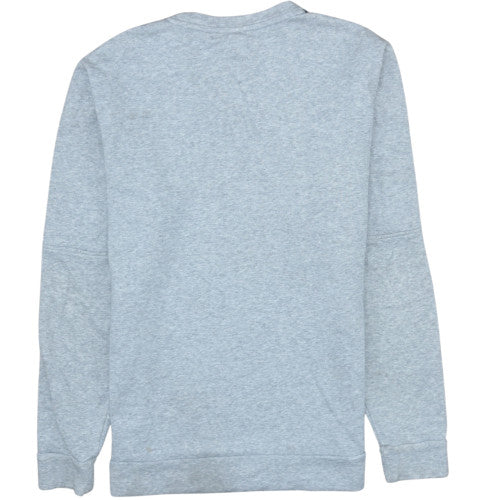 Adidas Mens Grey Crew Neck Pullover Sweatshirt Size M Regular Fit