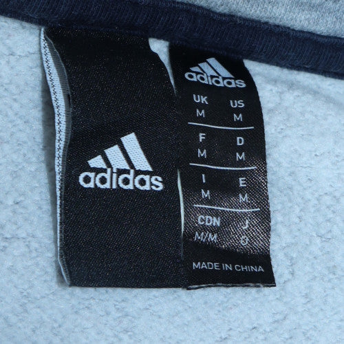 Adidas Mens Grey Crew Neck Pullover Sweatshirt Size M Regular Fit