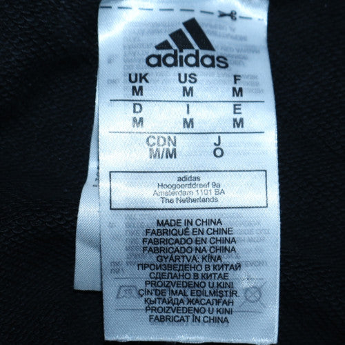 adidas Men's Black Pullover Sweatshirt M Regular Fit Crew Neck