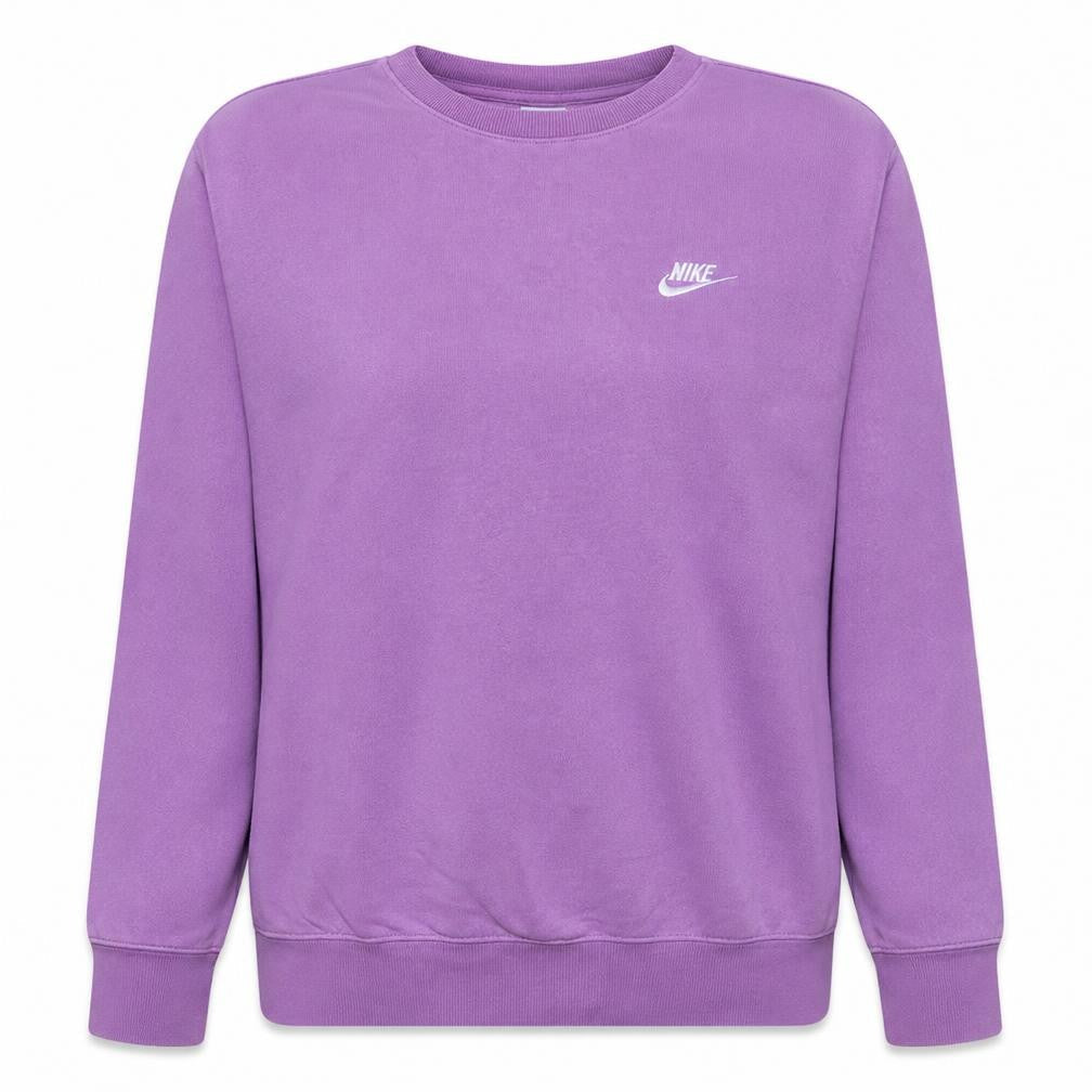 Nike Women’s Purple Crew Neck Pullover Sweatshirt L Cotton Blend