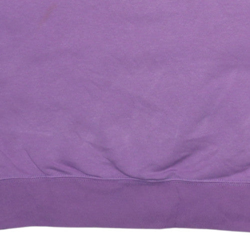 Nike Women’s Purple Crew Neck Pullover Sweatshirt L Cotton Blend