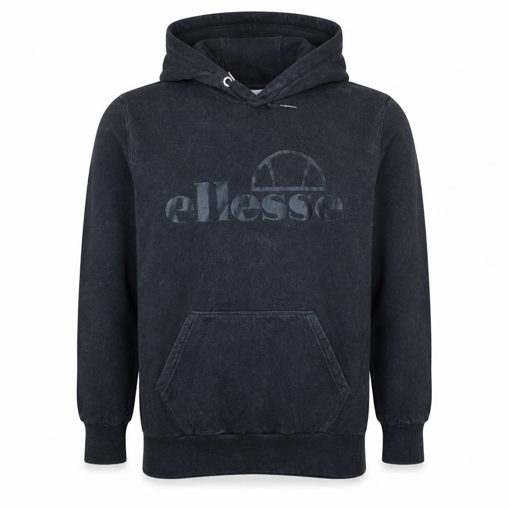 Ellesse Men's Black Pullover Hoodie S Logo Fleece Sweatshirt