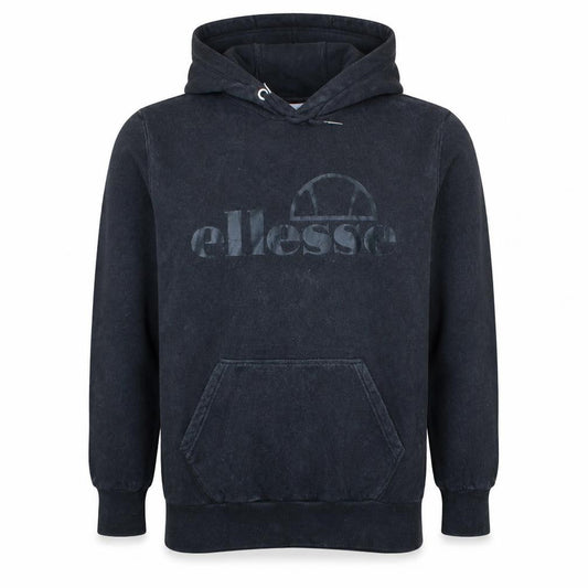 Ellesse Men's Black Pullover Hoodie S Logo Fleece Sweatshirt