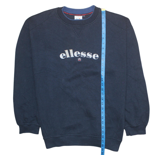Ellesse Men's Navy Blue XL Crew Neck Pullover Sweatshirt