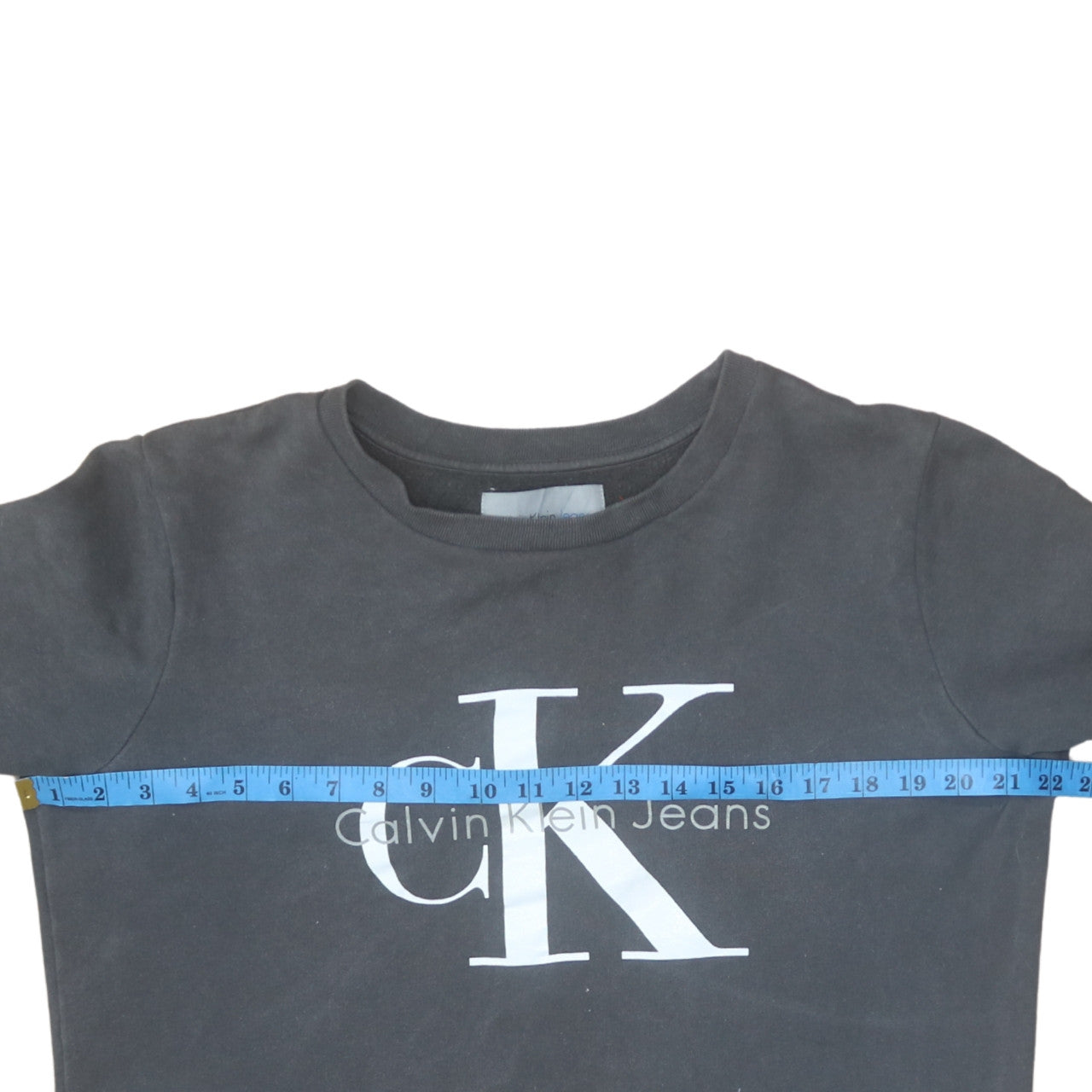 Calvin Klein Jeans Men's Black Logo Pullover Sweatshirt Size M