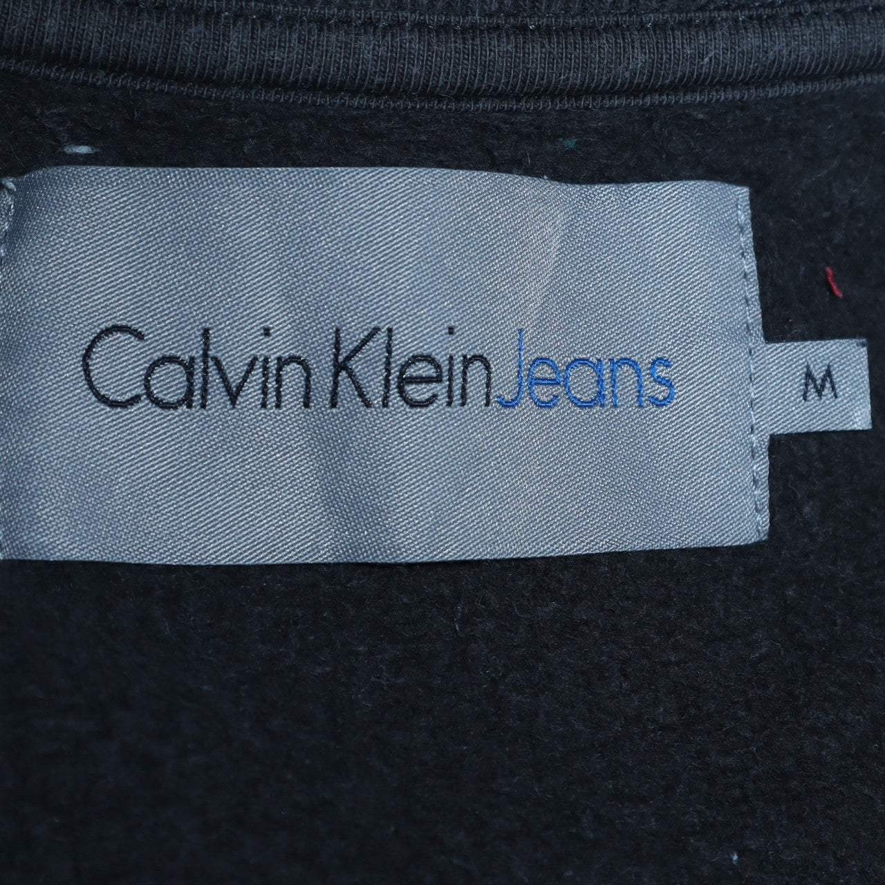 Calvin Klein Jeans Men's Black Logo Pullover Sweatshirt Size M