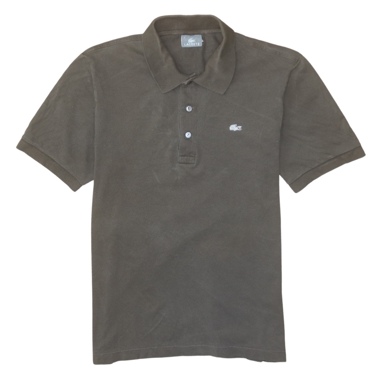 Lacoste Men's Brown Cotton Short Sleeve Polo Shirt Size L