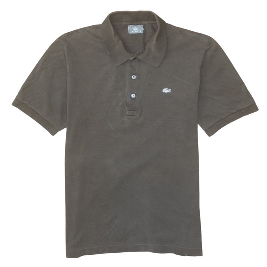 Lacoste Men's Brown Cotton Short Sleeve Polo Shirt Size L