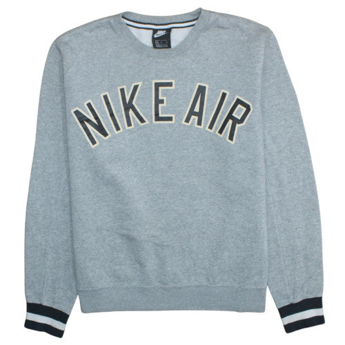 Nike Men's Grey Crew Neck Pullover Sweatshirt M