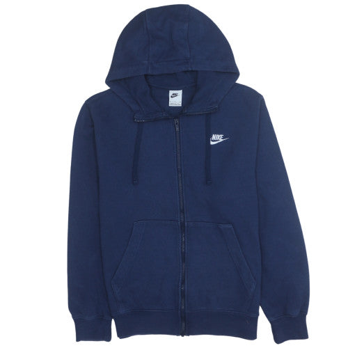 Nike Men's Blue Full Zip Fleece Hoodie Size S Sportswear