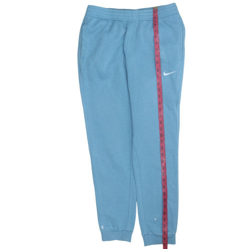 Nike Women Blue Jogger Sweatpants M Fleece Tapered Fit