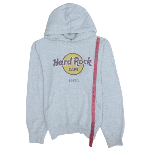 Hard Rock Cafe Men’s Grey Pullover Hoodie Medium Graphic