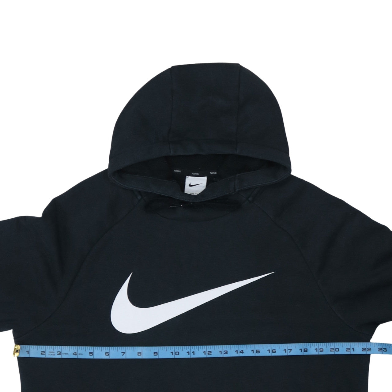 Nike Men's Black Pullover Hoodie M Fleece Dri-Fit Logo Sportswear