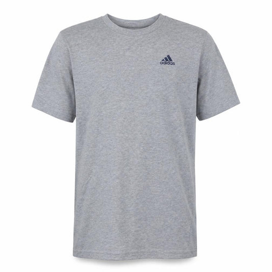 Adidas Men's Grey Short Sleeve Crew Neck Cotton T-Shirt Size S