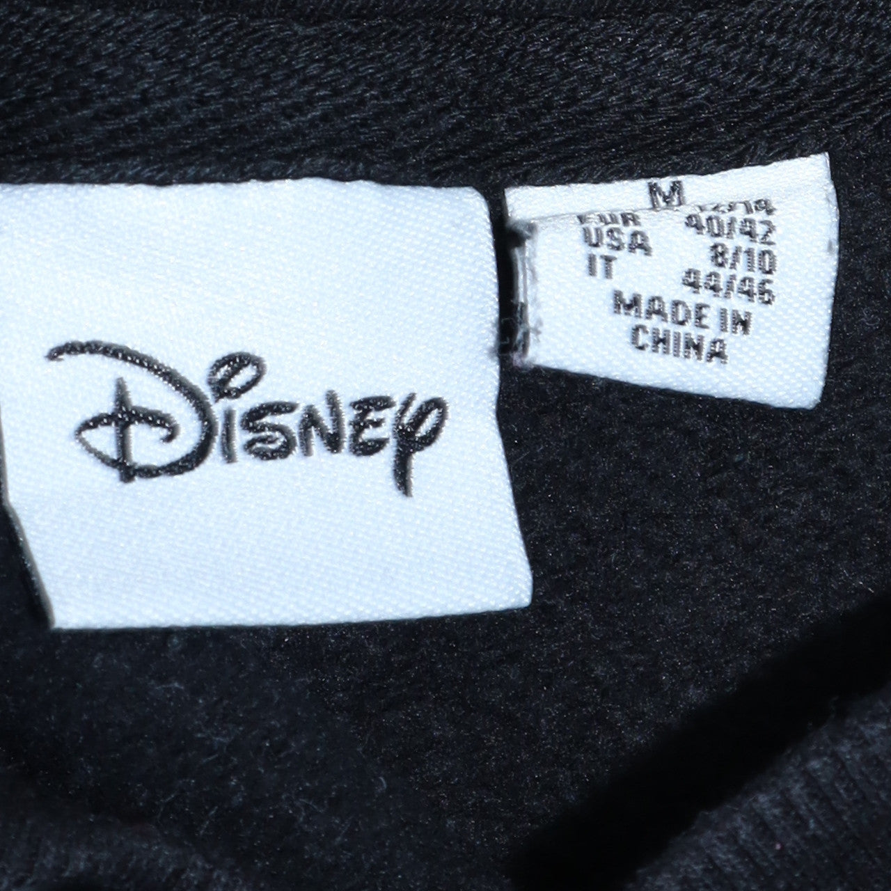 Disney Primark Women Black Mickey Mouse Pullover Hoodie Size M 12/14