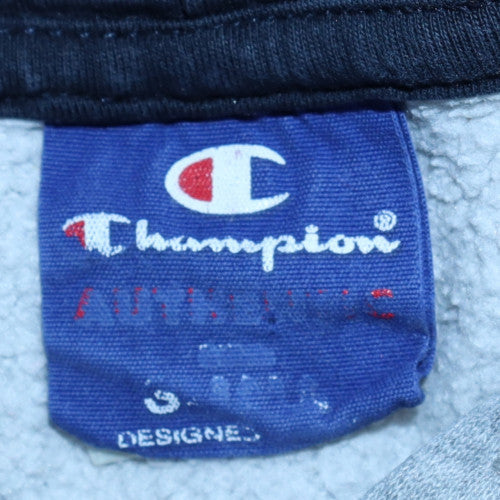 Champion Men's Grey Pullover Hoodie S Graphic Logo Fleece