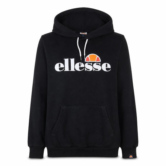 Ellesse Womens Black UK 12 Pullover Hoodie With Logo Front