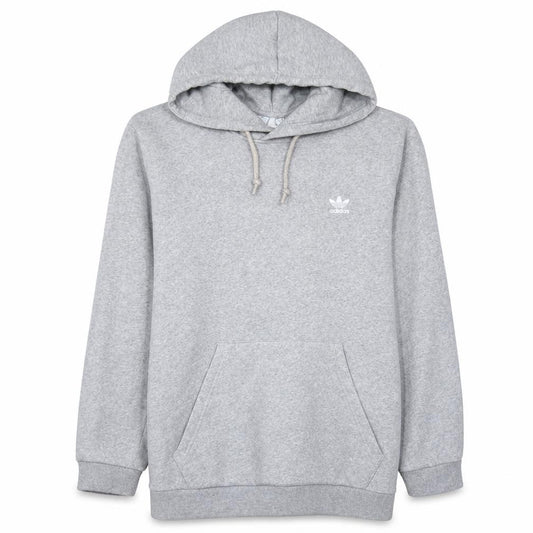Adidas Men's Grey Pullover Hoodie L Regular Fit Fleece
