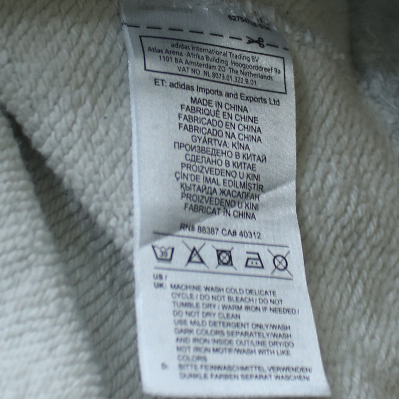 Adidas Women Grey Hoodie UK 12 Pullover Hooded Sweatshirt