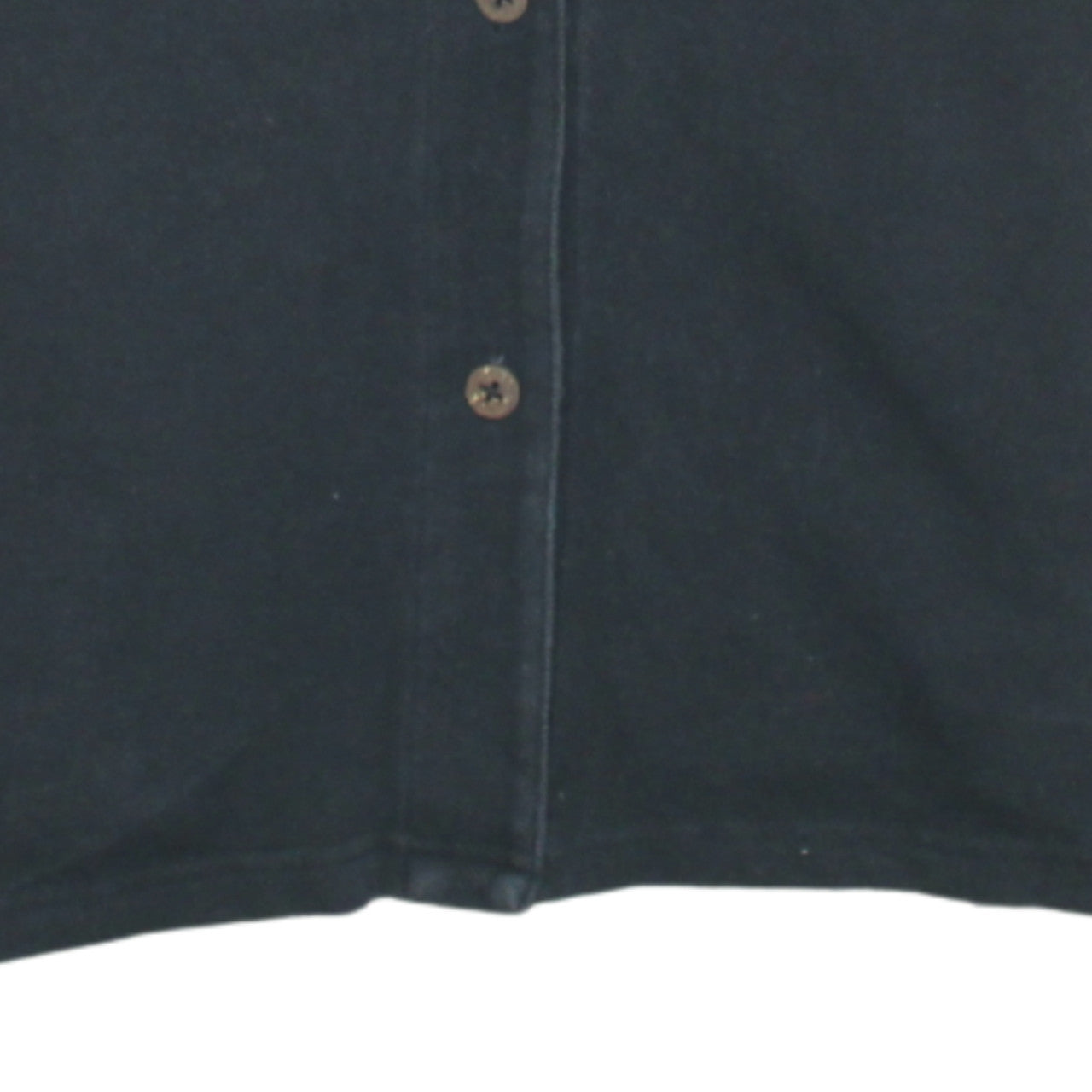 Patagonia Women's Black Organic Cotton Short Sleeve Button-Up Shirt XS